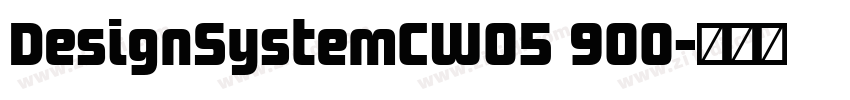 DesignSystemCW05 900字体转换